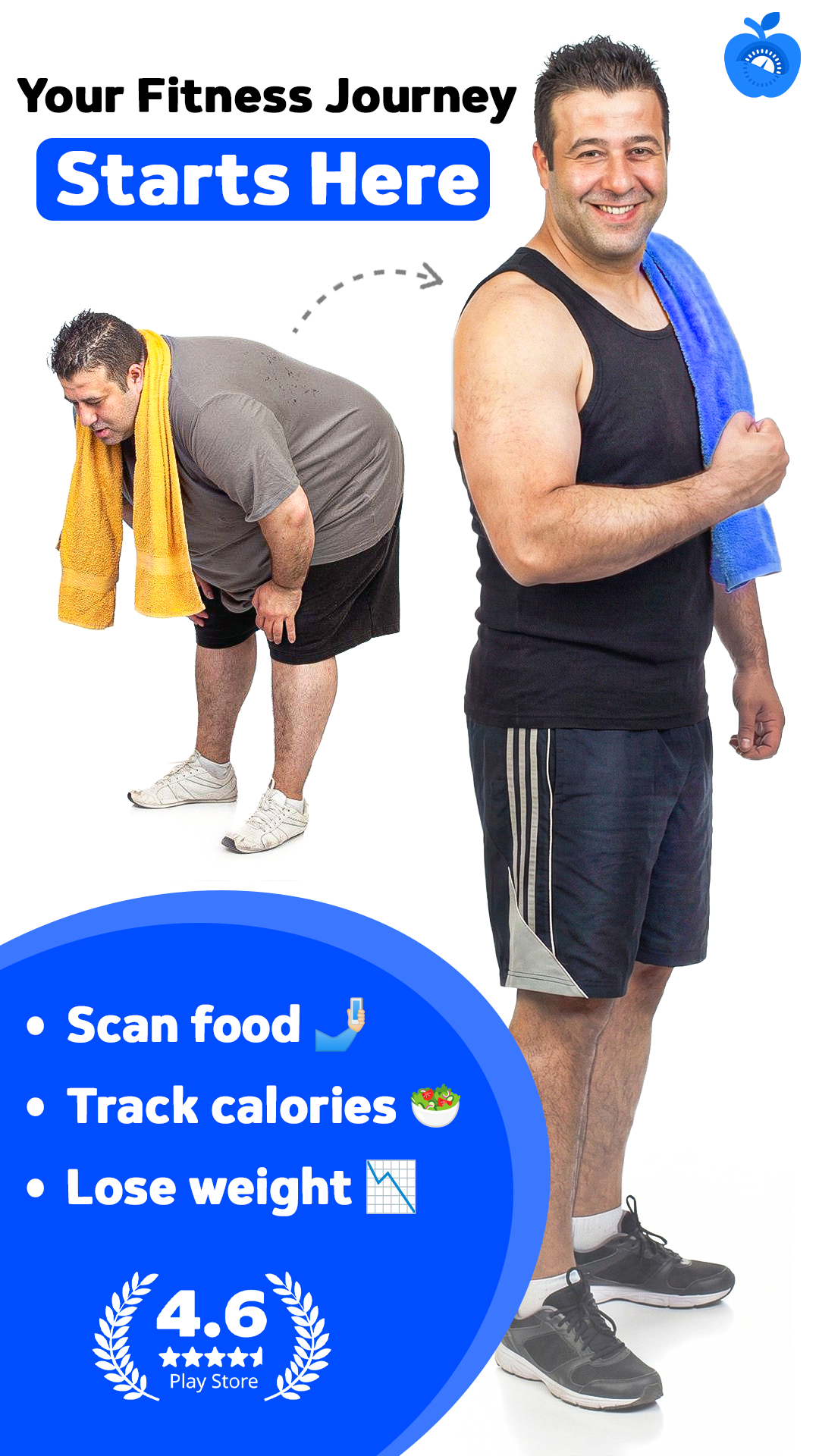SnapFit fitness journey and weight-loss goals