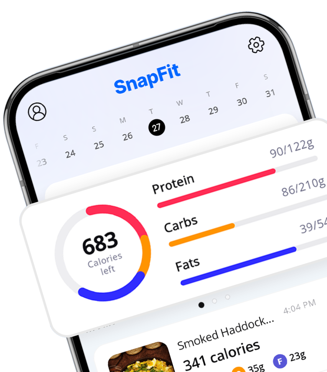 SnapFit progress dashboard preview